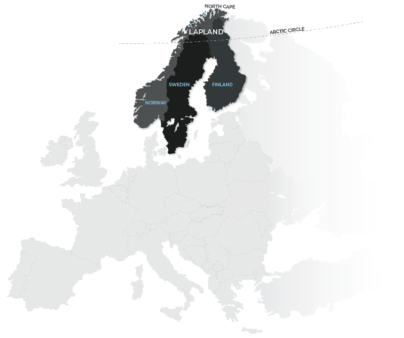 map nordic arctic