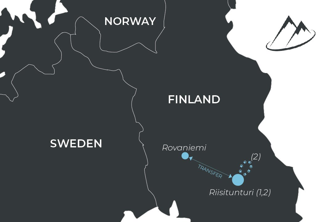 Route Rovaniemi Tromso