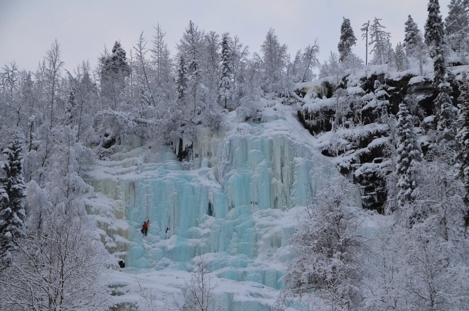 Korouoma Canyon Frozen Waterfalls