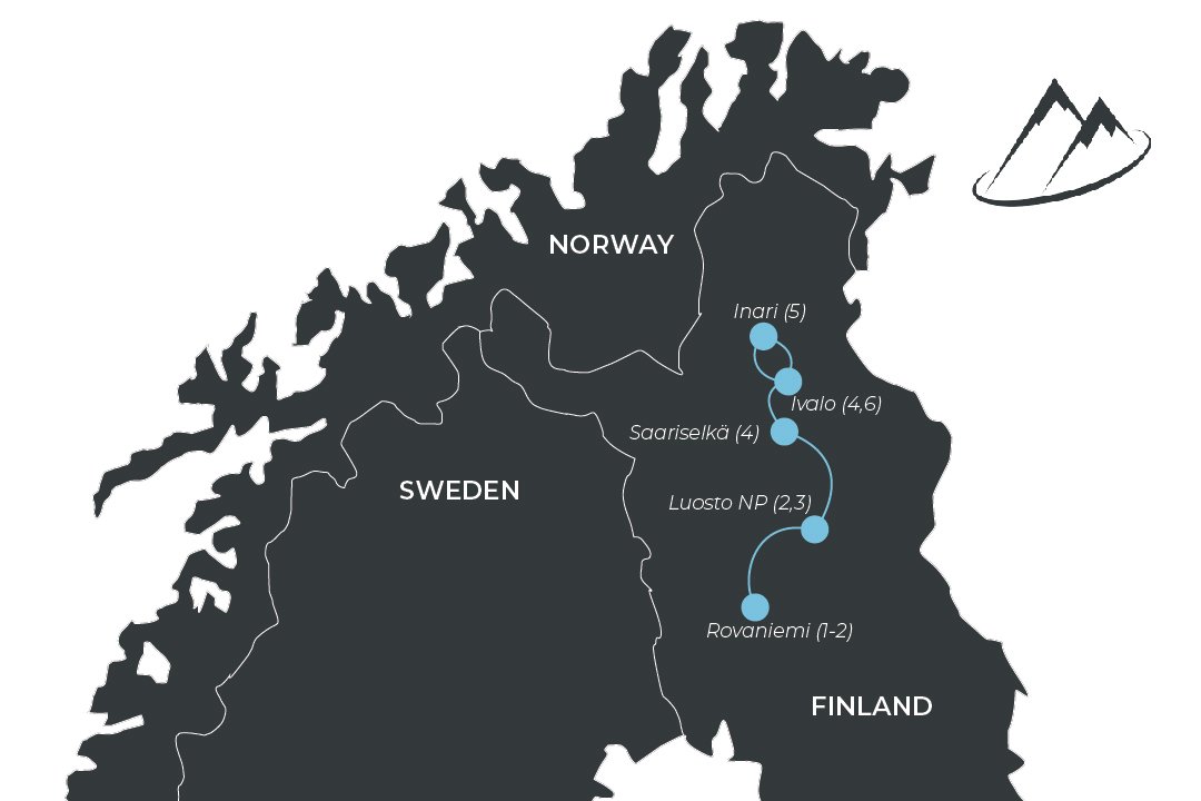 Route Rovaniemi Tromso