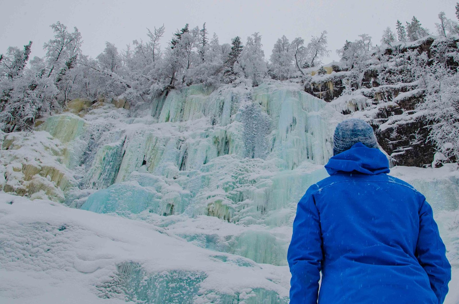 Korouoma Canyon Frozen Waterfalls