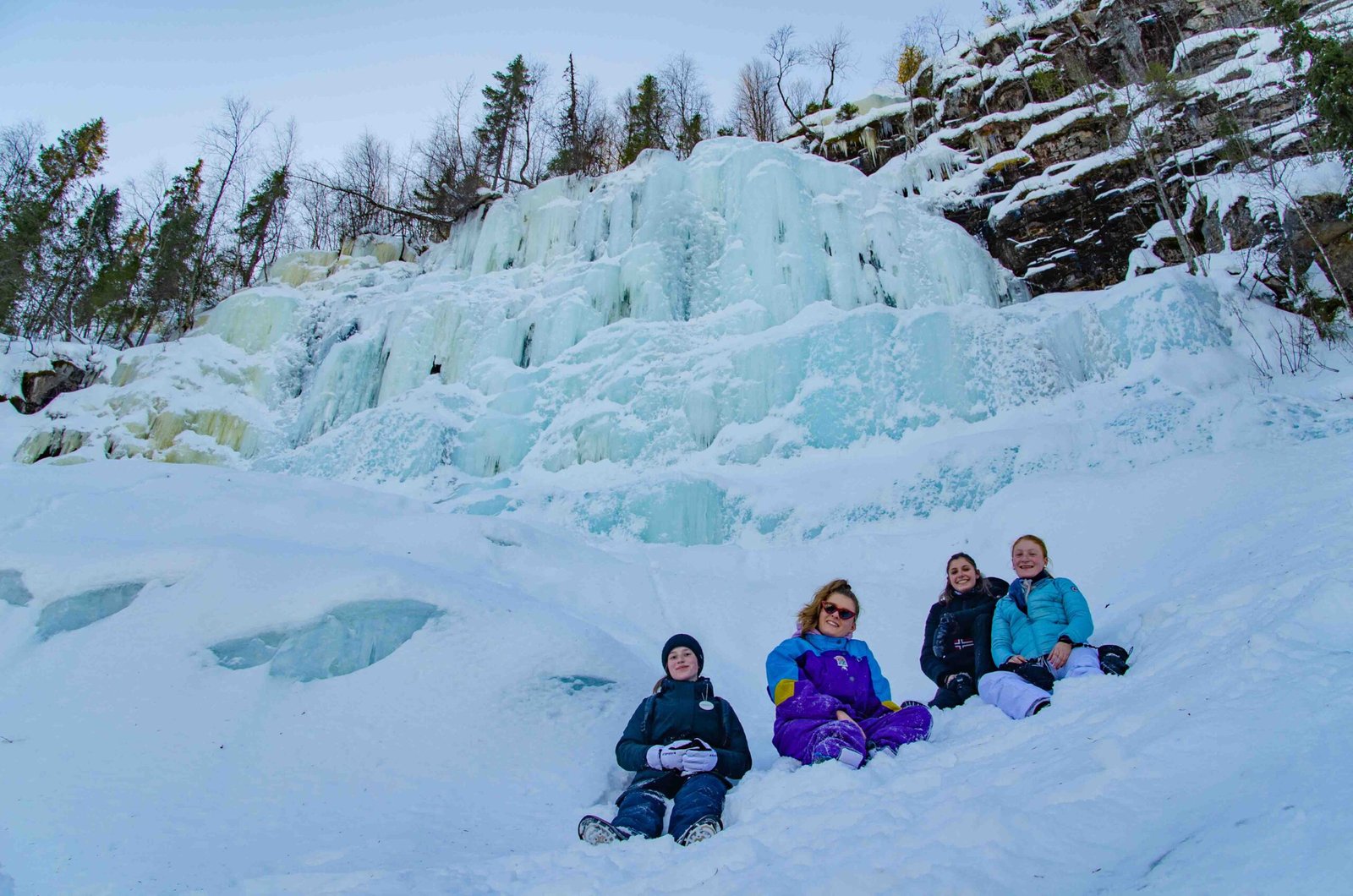 Korouoma Canyon Frozen Waterfalls