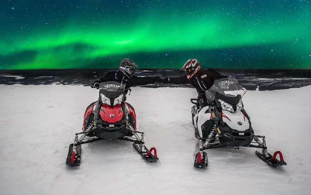 Northern Lights Safari by Snowmobile from Levi