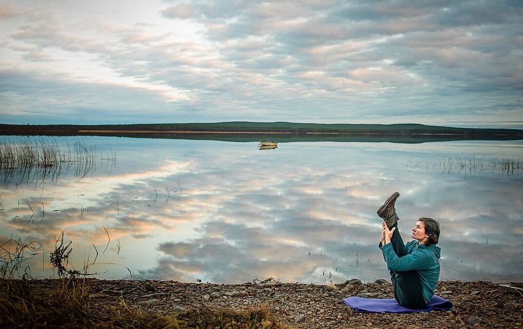 Yoga Hike in the Forests of Lapland