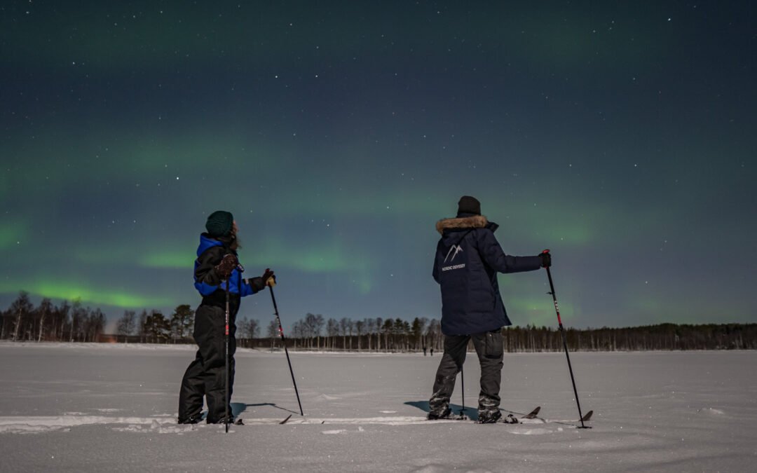 Randonnée Nocturne à Ski (Expérience Privée d&rsquo;Aurores Boréales)