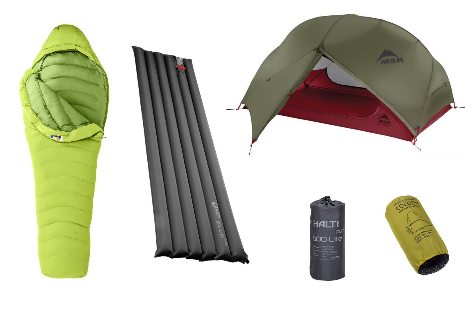 sleeping set for the independendent hike from Rovaniemi