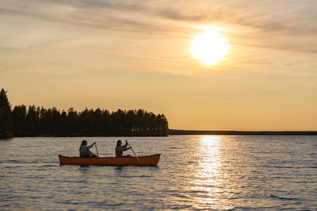 Canoe en Laponie
