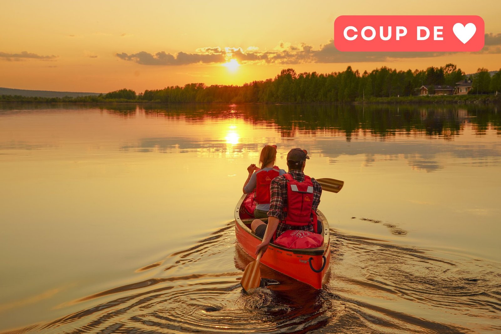 Canoe soleil de minuit