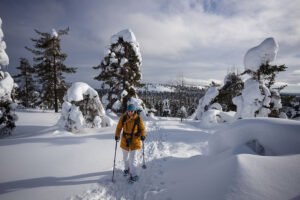 Snowshoeing adventure to the Amethyst Mine