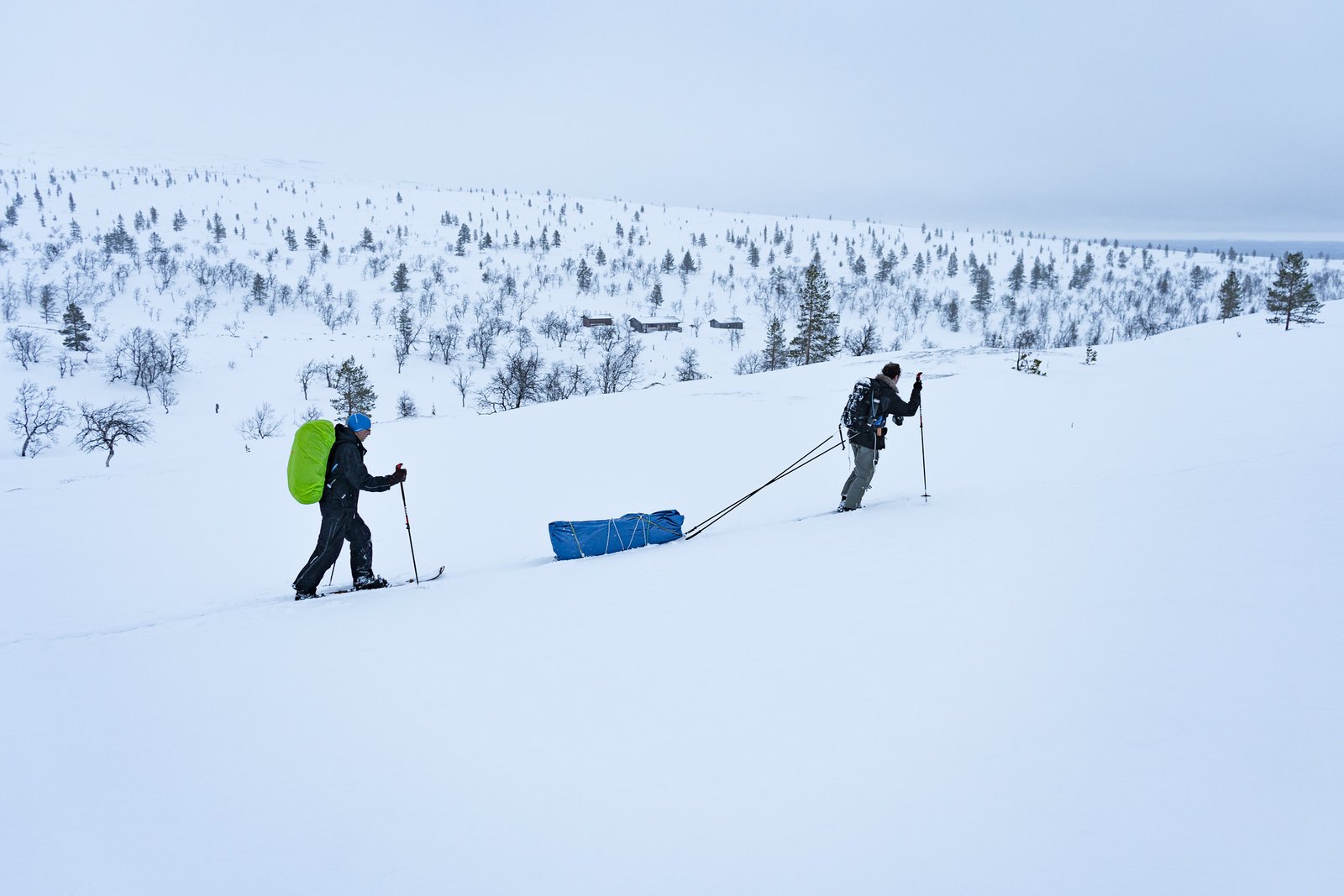 Ski expedition - pulka