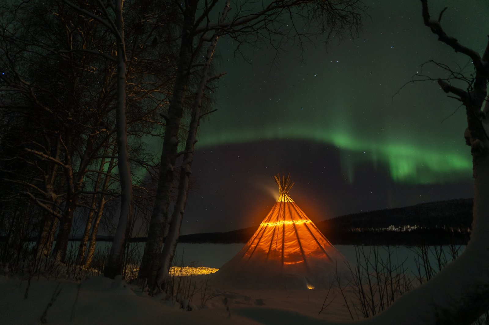 Winter Lapland Northern Lights