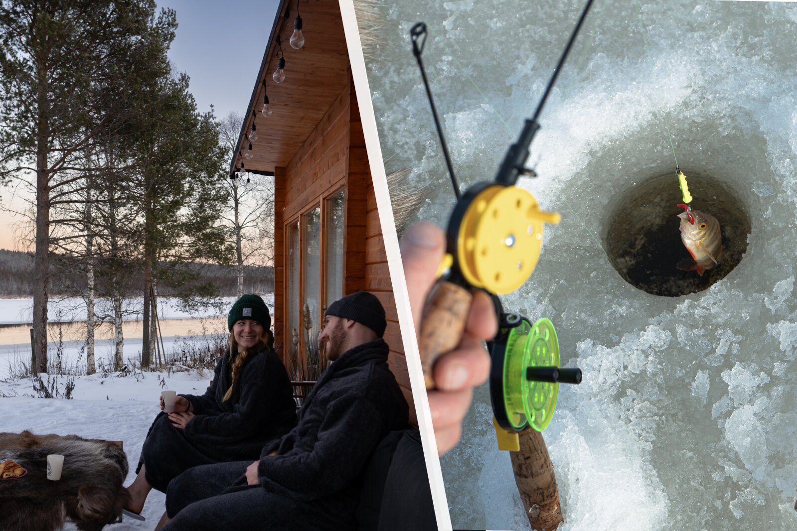 Pêche sur Glace Sauna Panoramqiue