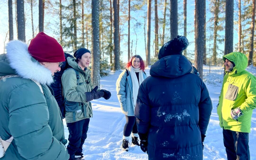 Winter Wonderland Hike in a National Park