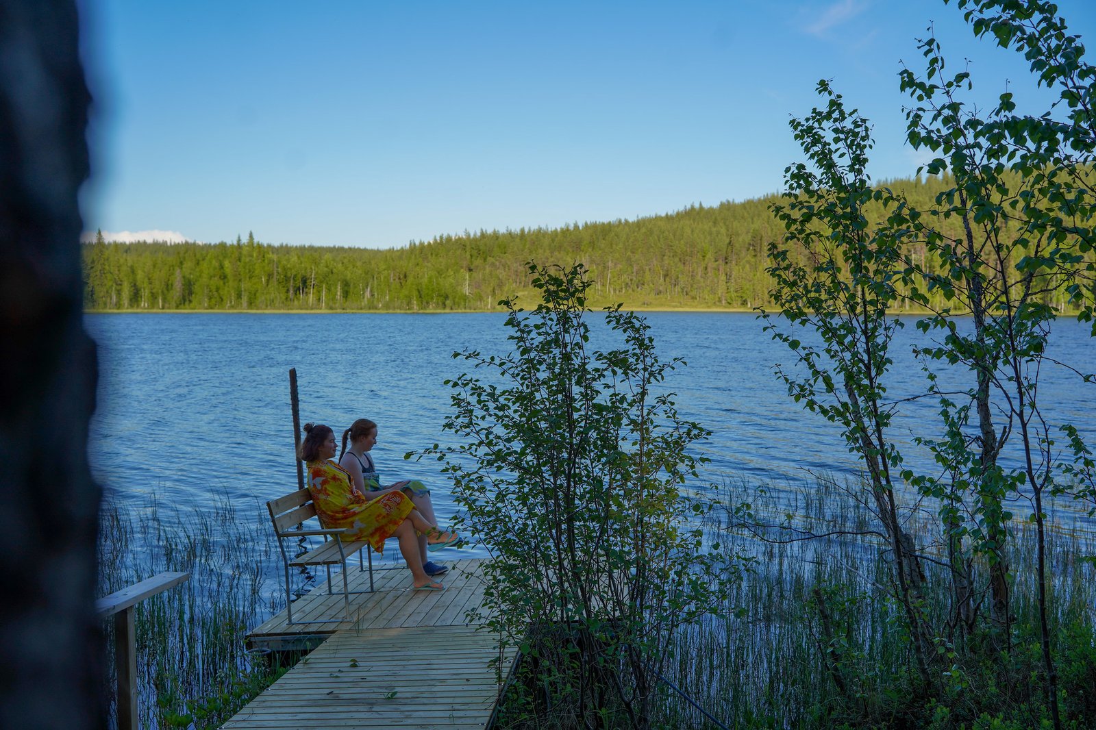Sauna - vélo fatbike Laponie