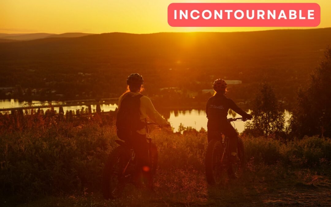 Excursion en fatbike électrique depuis Rovaniemi: Soleil de Minuit & Coucher du Soleil