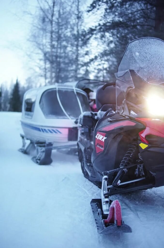 balade motoneige privé Rovaniemi Laponie