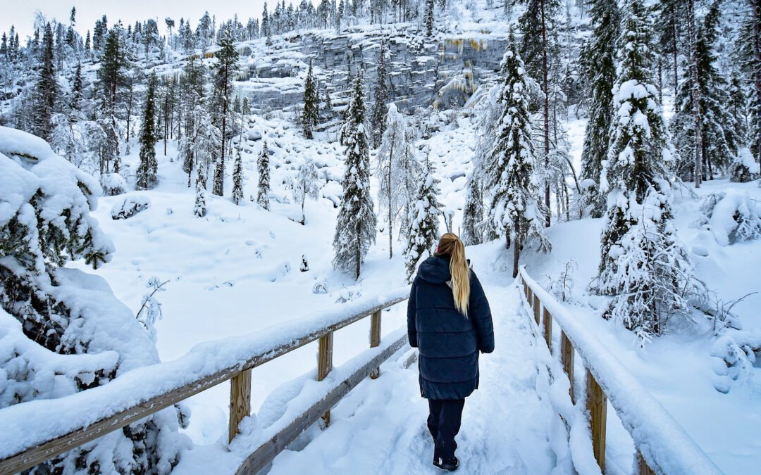 Korouoma Canyon & Frozen Waterfalls Private Experience