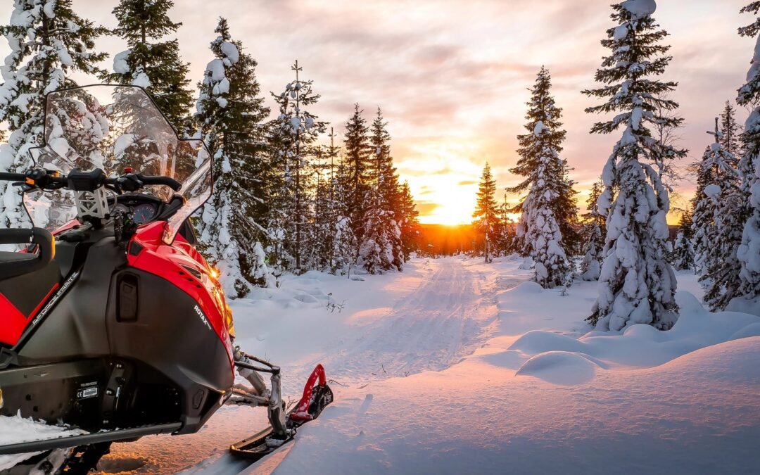 Private 1-hour snowmobile ride from Rovaniemi