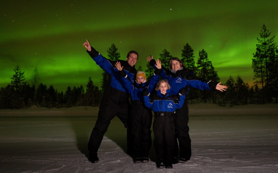 Private Family Snowshoeing Adventure by Night (Aurora Borealis Tour)