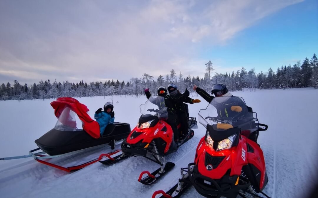 Excursions privées en motoneige depuis Rovaniemi