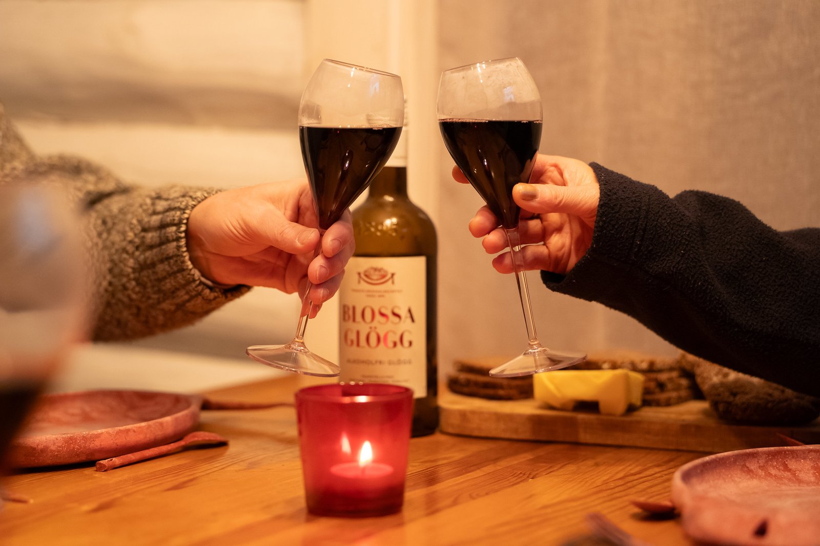 Repas châlet Sauna Laponie