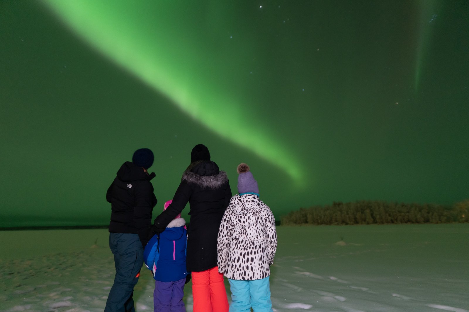 Aurores boréales familles enfants Rovaniemi