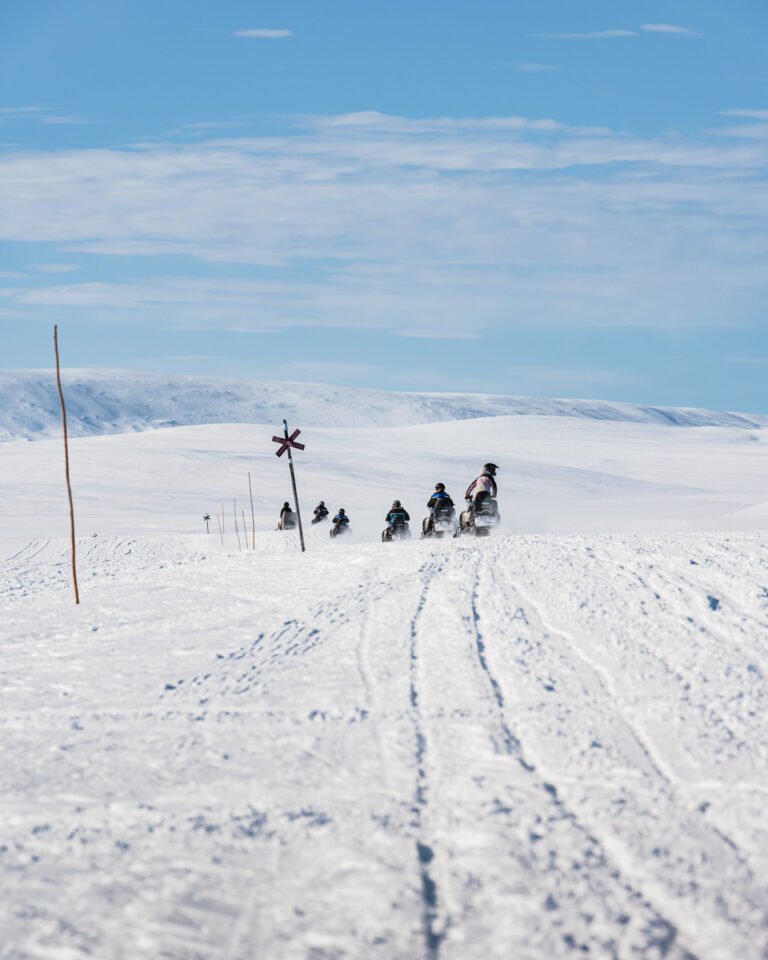 safari week kiruna lapland snowmobile multi day long distance