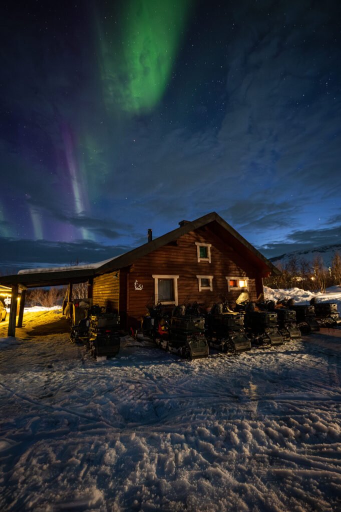 snow lapland landscape winter sweden snomwobile