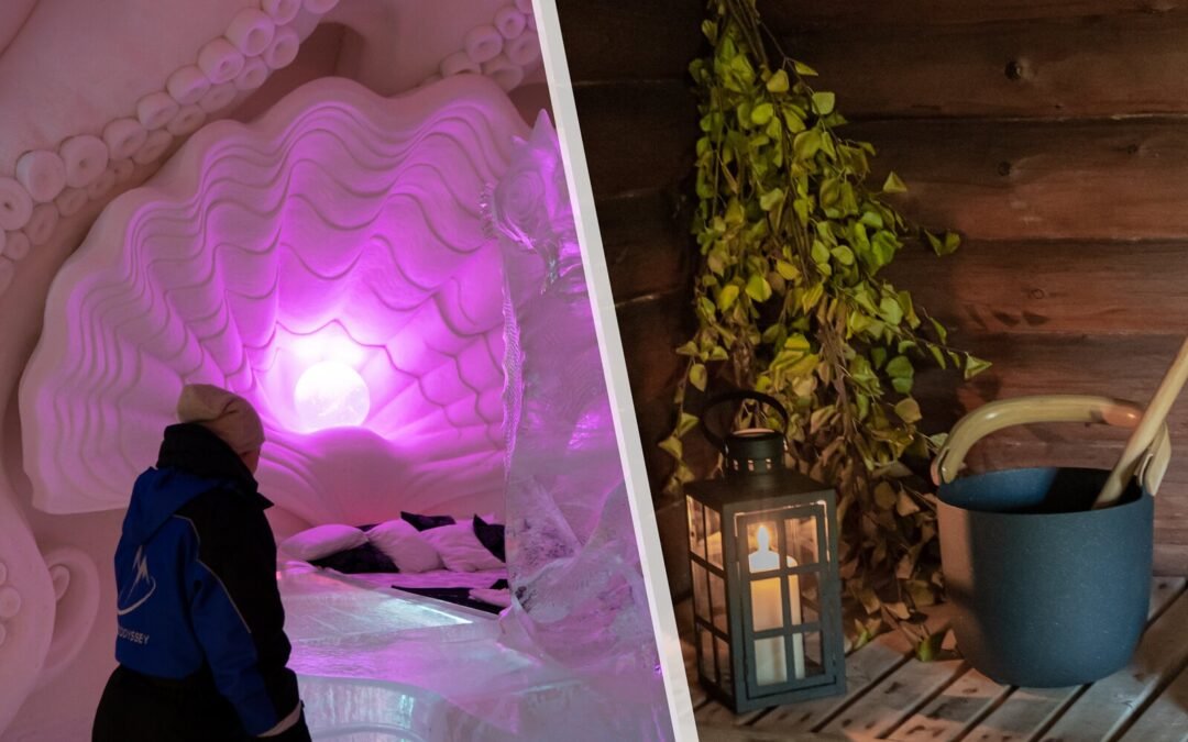 Visite de l&rsquo;Hôtel de Glace & Sauna en pleine nature