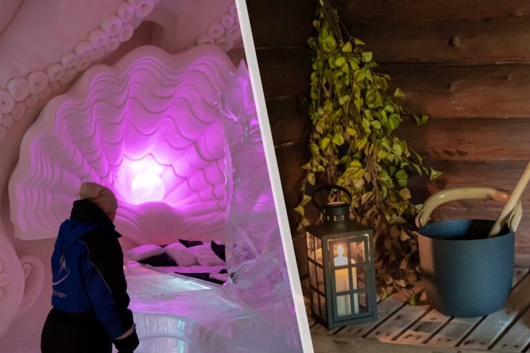 Visite de l’Hôtel de Glace & Sauna en pleine nature