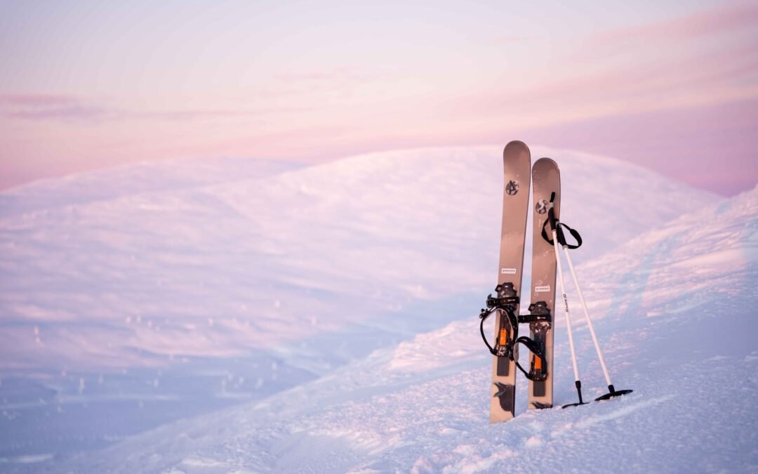 Backcountry skiing adventure in Levi