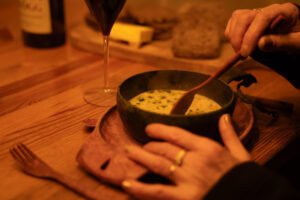 cooking workshop dinner salmon soup
